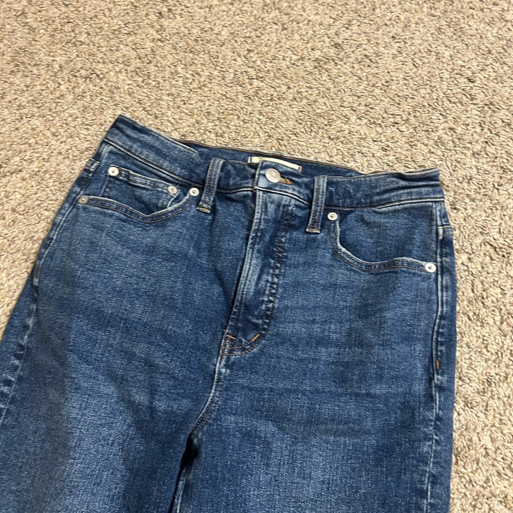 Madewell Women's Dark Blue Straight-Leg Jeans The Perfect Vintage Size 27 Casual - Picture 3 of 9
